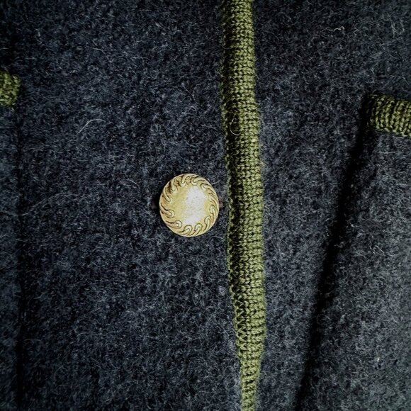 Gaddy Sport Boiled Wool Embroidered Scenes Jacket - Picture 2 of 8